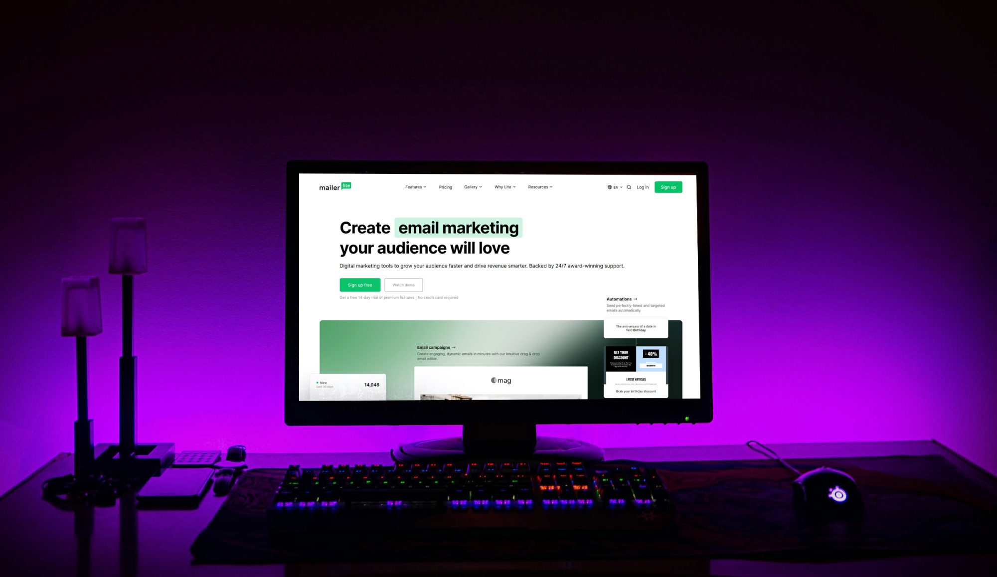 MailerLite Screenshot