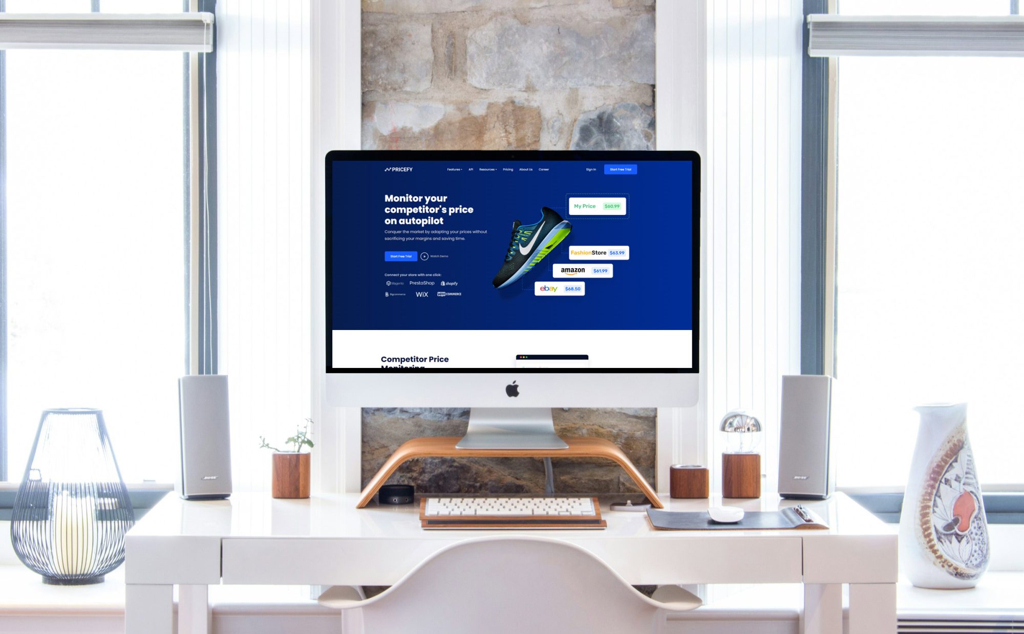 Pricefy on desktop